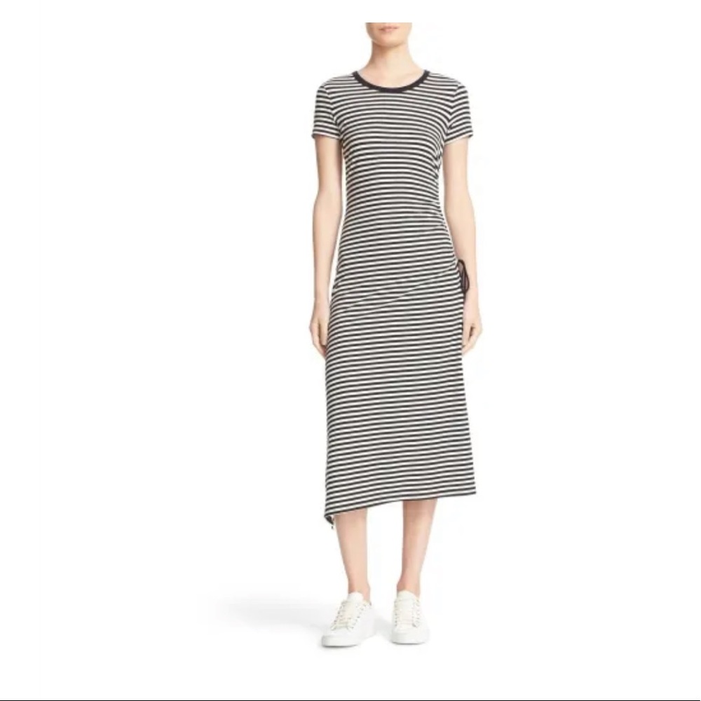 Theory LLC Jilaena C Asymmetrical Midi Dress